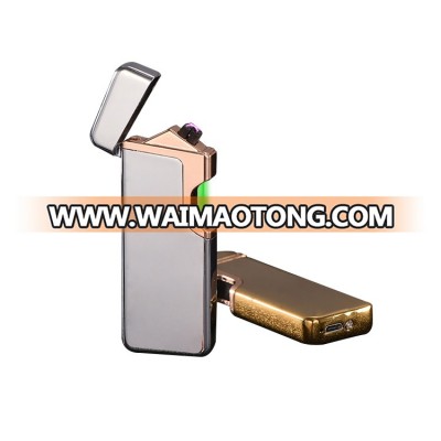 Creative Metal Slim USB Lighter Electronic Fingerprint Sensor Lighter Laser Infrared Induction Igniter